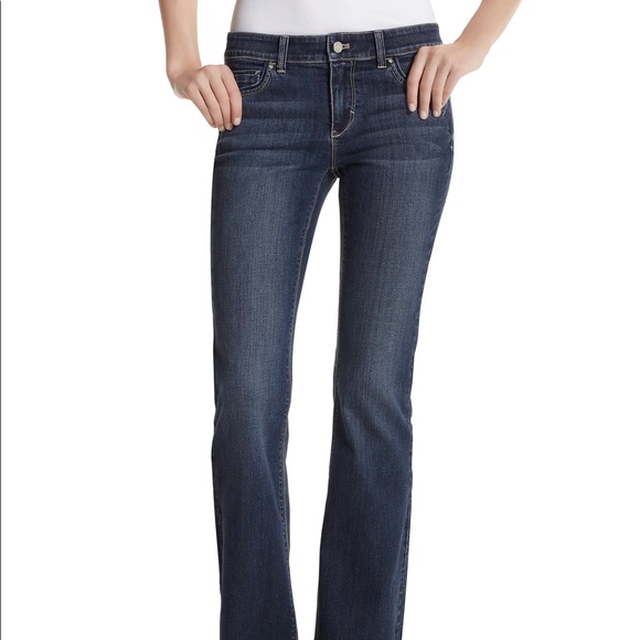 White House Black Market Denim - WHBM | Blanc Boot Leg Jeans, Medium/Dark Wash